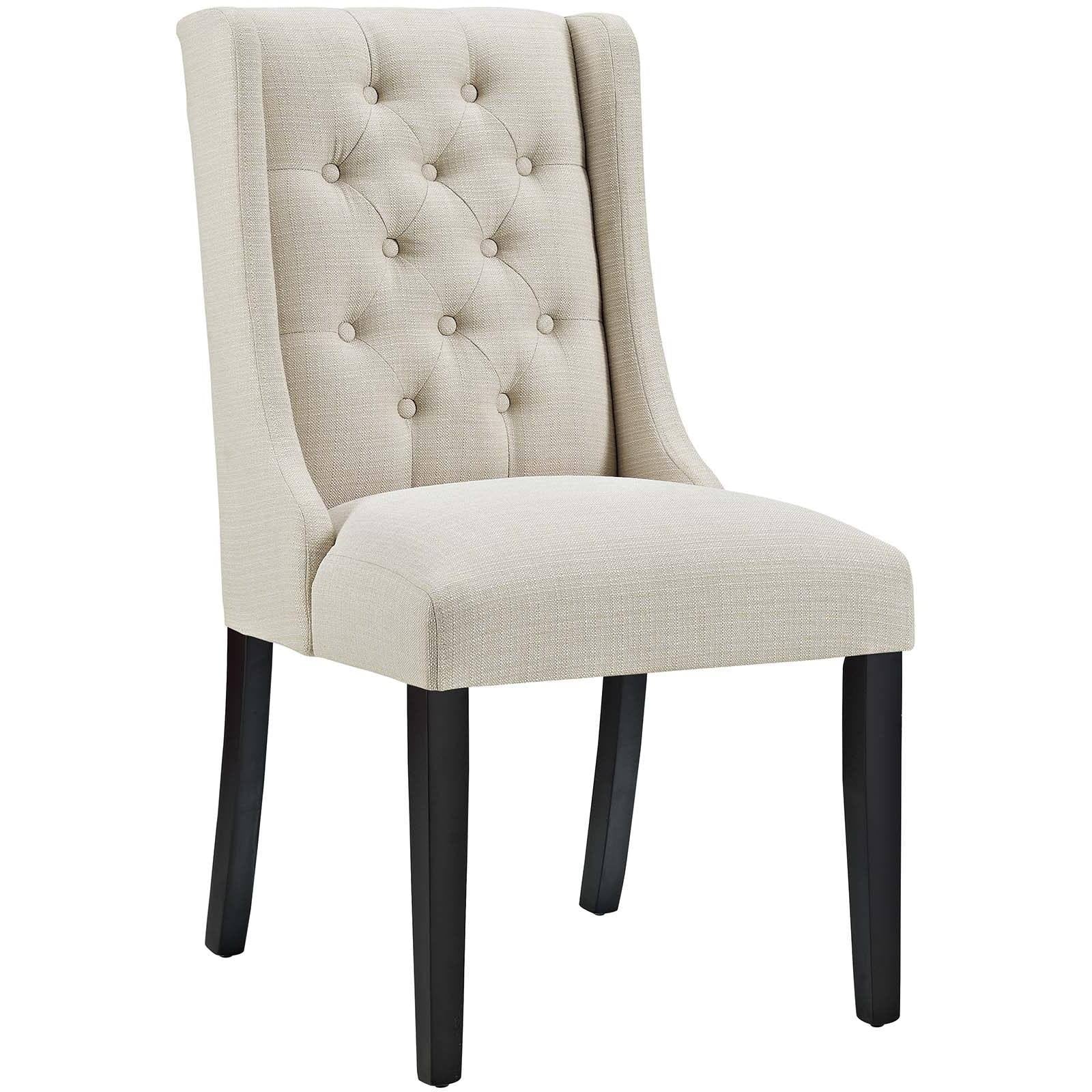 Beige Fabric Dining Chair Set of 2 A873