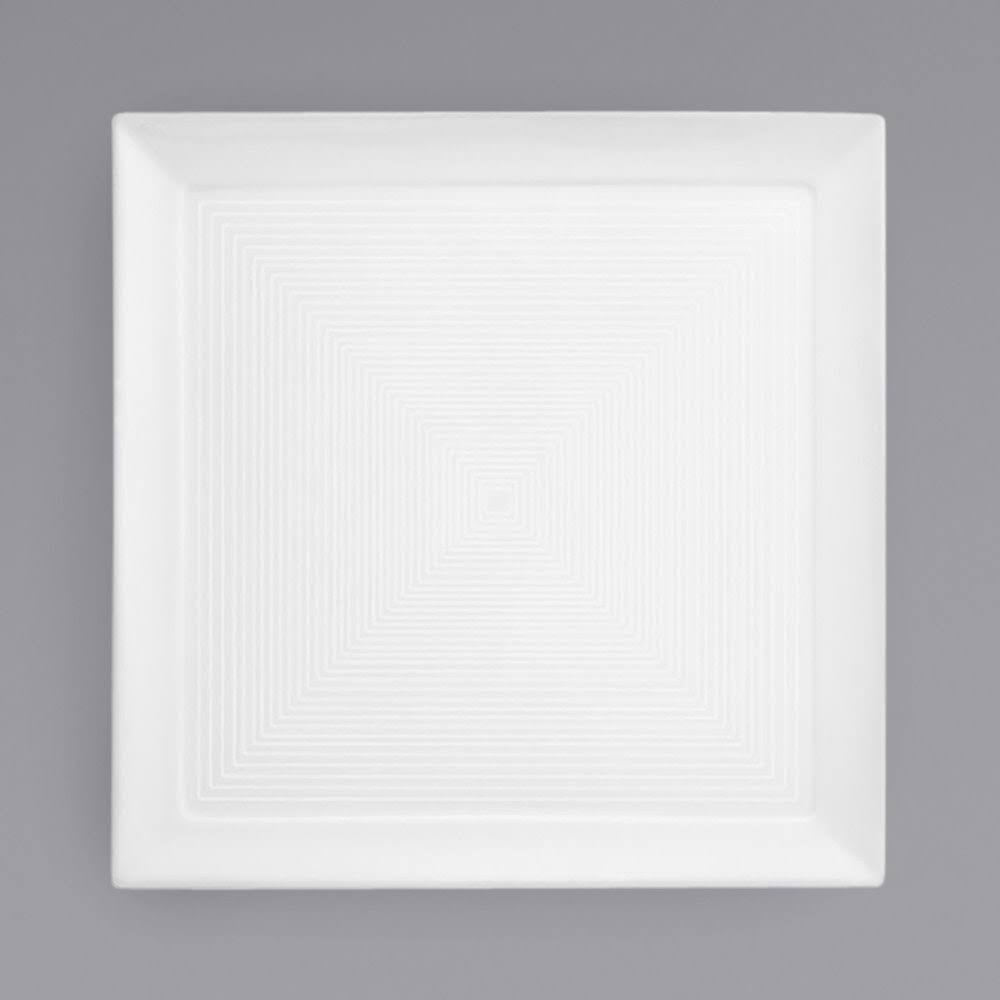 10.75 inch Spiral Square Plate, 6 per Case W995907