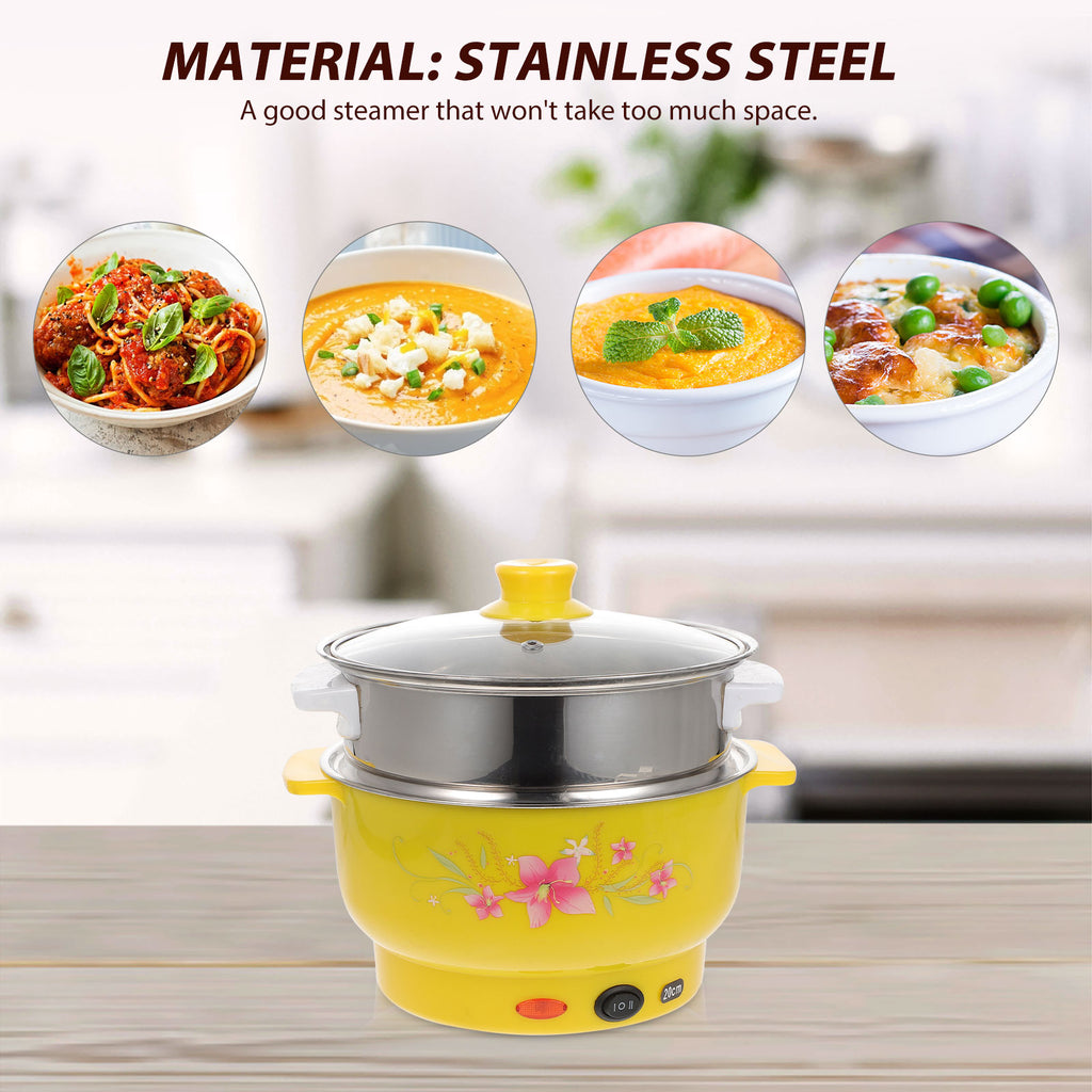 20cm Double Layers Electric Steamer Pot with UK Plug Z86383