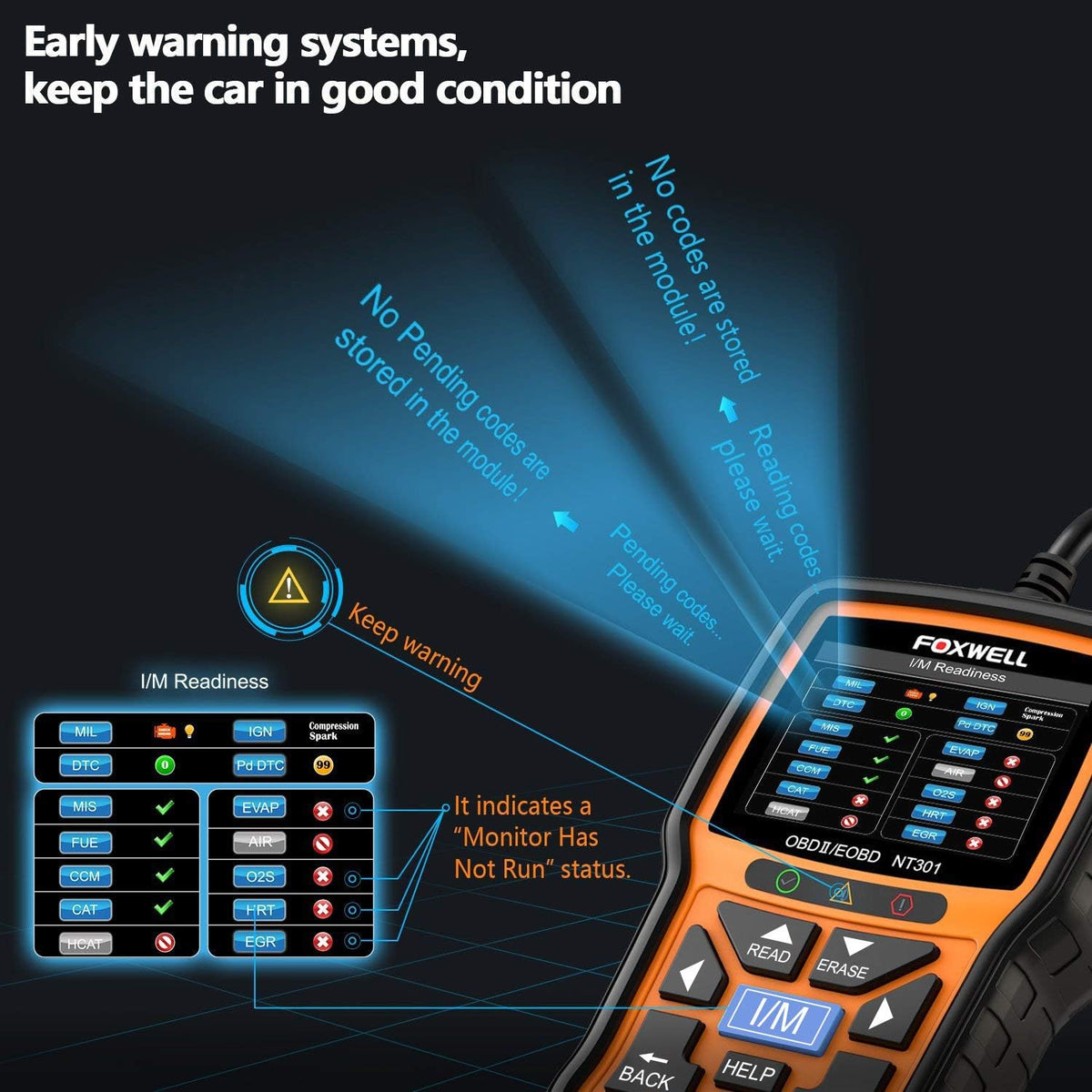 OBD2 Scanner Diagnostic Code Reader Tool Pack of 2 M78661