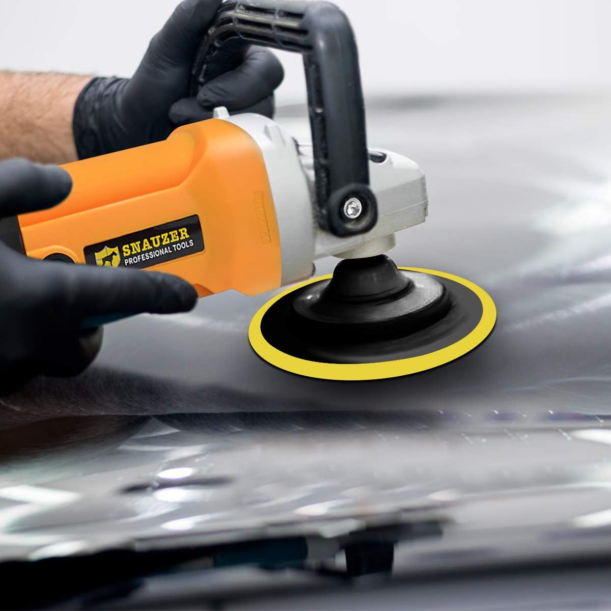 Electric Car Polisher 6-Speed Rotary Polisher 7 Buffer Sander with Bonnet Pad, 10Amp H692652