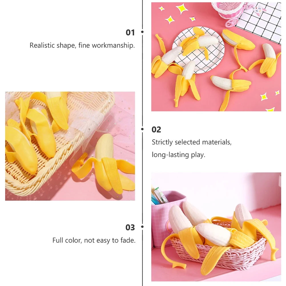 5pcs Banana Squeeze Toys Stress Relief Toys H880