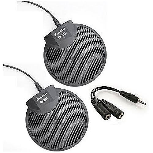 Table Top Conference Meeting Microphone with Omni-Directional Stereo 3.5mm Plug E98923