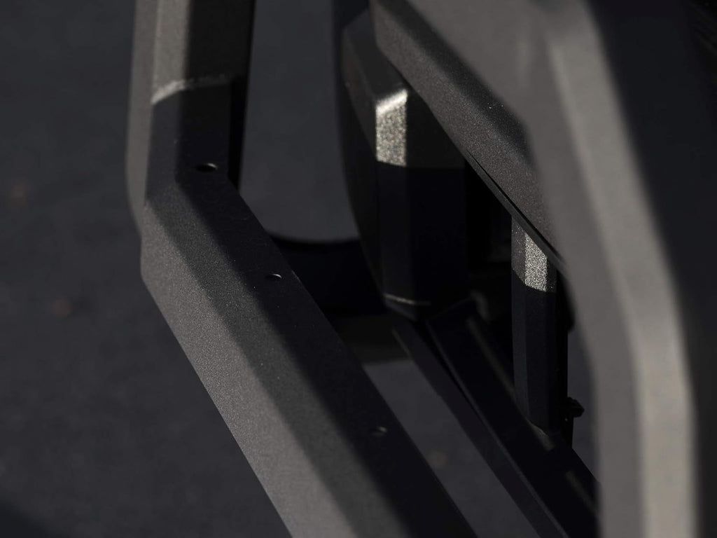 Matte Black Bull Bar with Aluminum Skid Plate H657