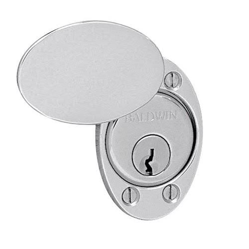 Cylinder Lock Cover Plate Satin Nickel K924
