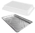 Half Size Aluminum Foil Sheet Cake Pan with Clear High Dome Lid (pack of 100) O51364
