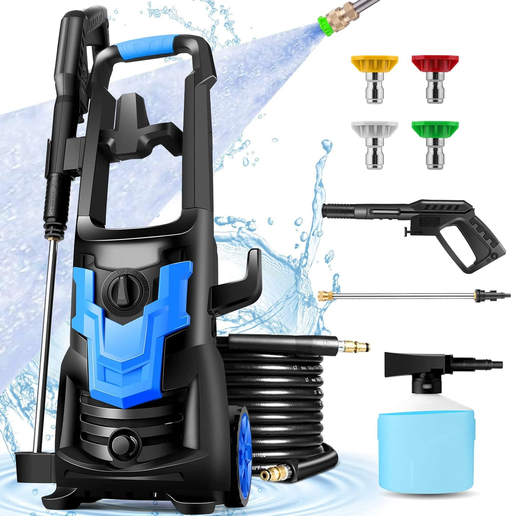 3000PSI Electric Pressure Washer with 4 Nozzles F95626