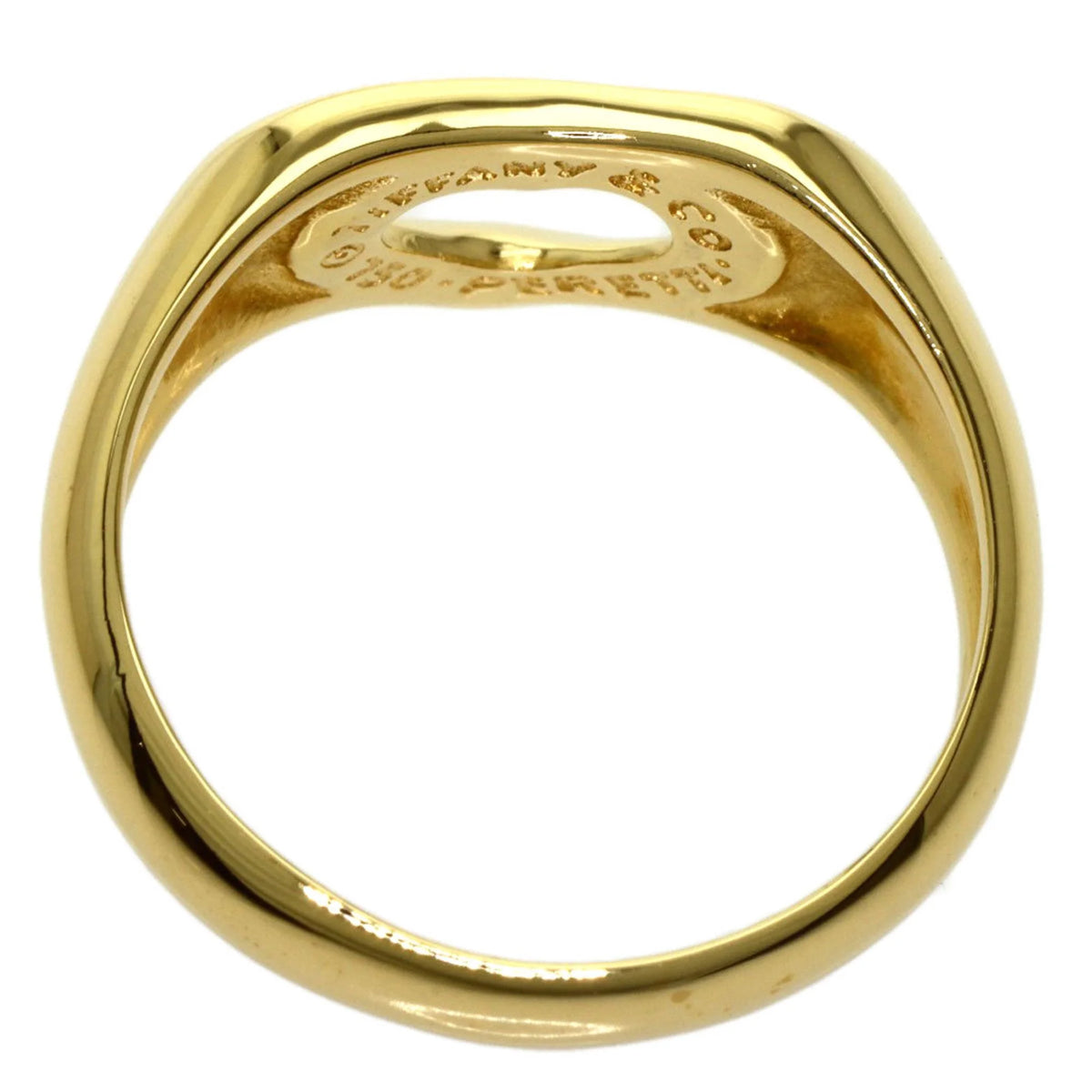Tiffany heart ring K18 yellow gold Ladies X1008
