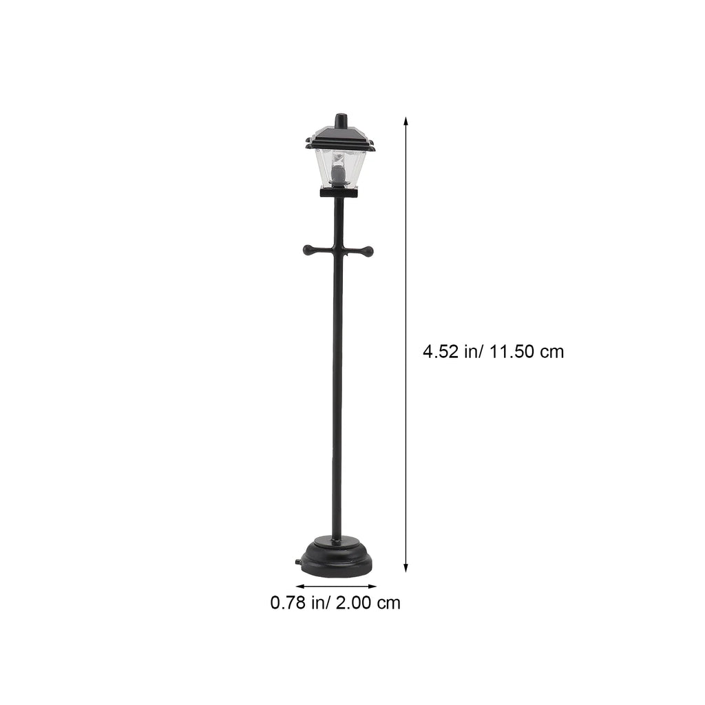 Miniature Metal LED Street Lamp Model (Black) W994208