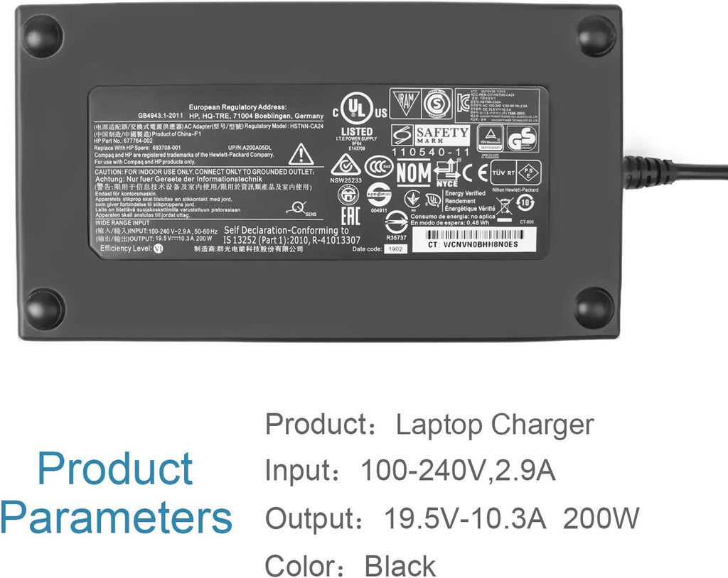 200W 19.5V 10.3A Power Adapter H784216
