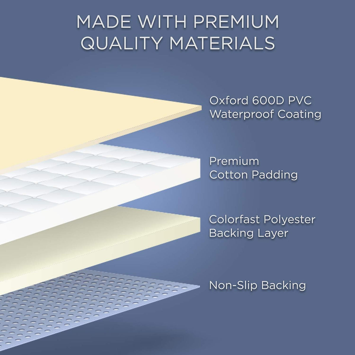 Cargo Liner, Waterproof, Non Slip, Large Size, Pack of 2 X1837