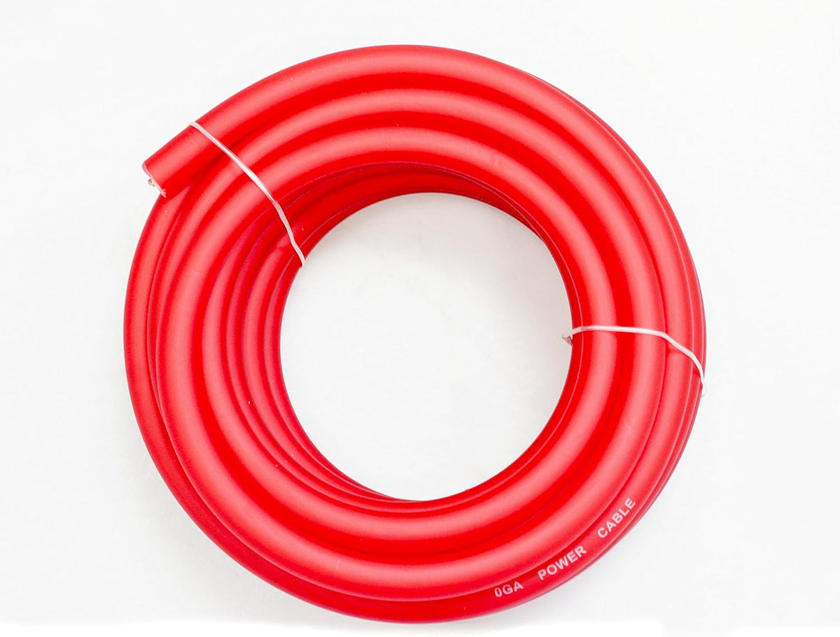 0 Gauge Red/Black Amplifier Power/Ground Wire Set 50 Feet U48691