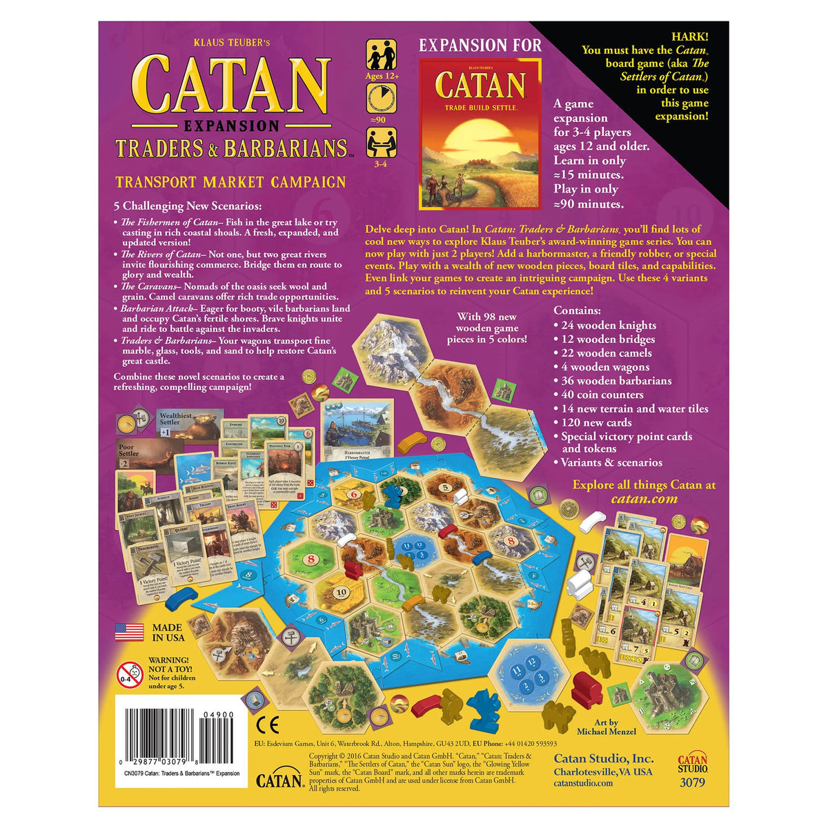 Catan Traders & Barbarians Expansion Board Game W619