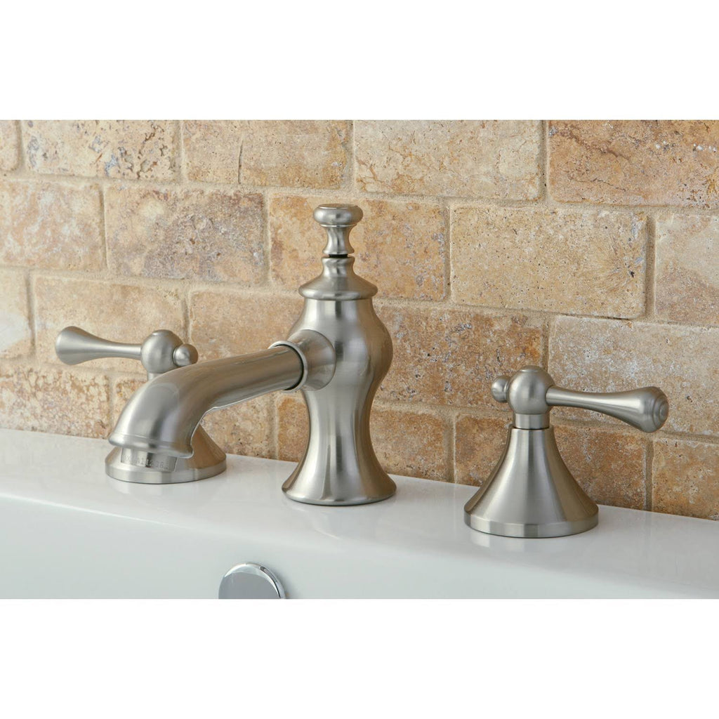 Satin Nickel Widespread Bathroom Faucet N5744