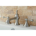 Satin Nickel Widespread Bathroom Faucet N5744