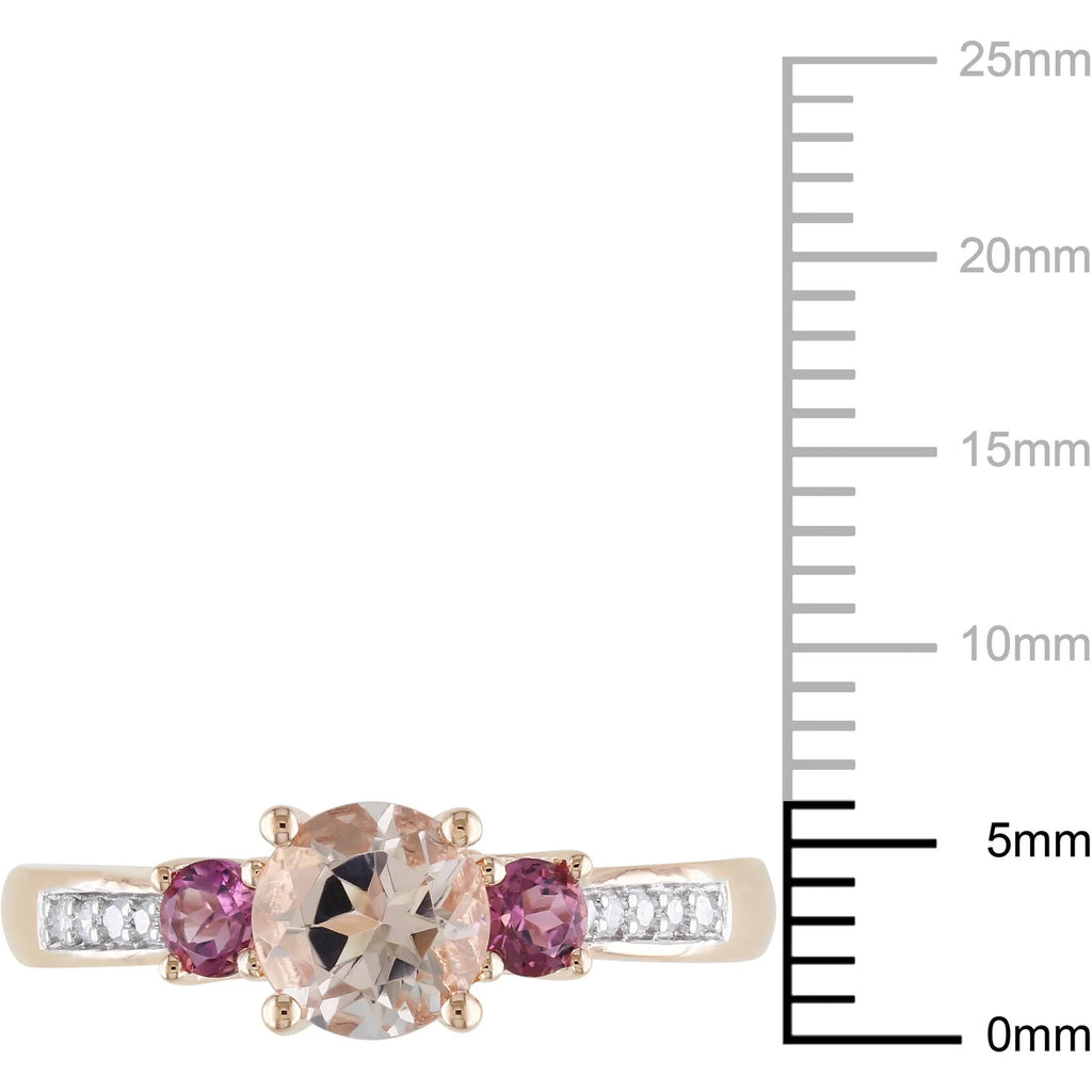 10kt Rose Gold Morganite Engagement Ring Q6809