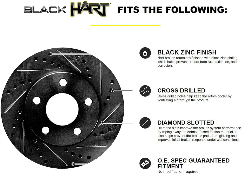 Black Hart Full Kit Brake Rotors H7873