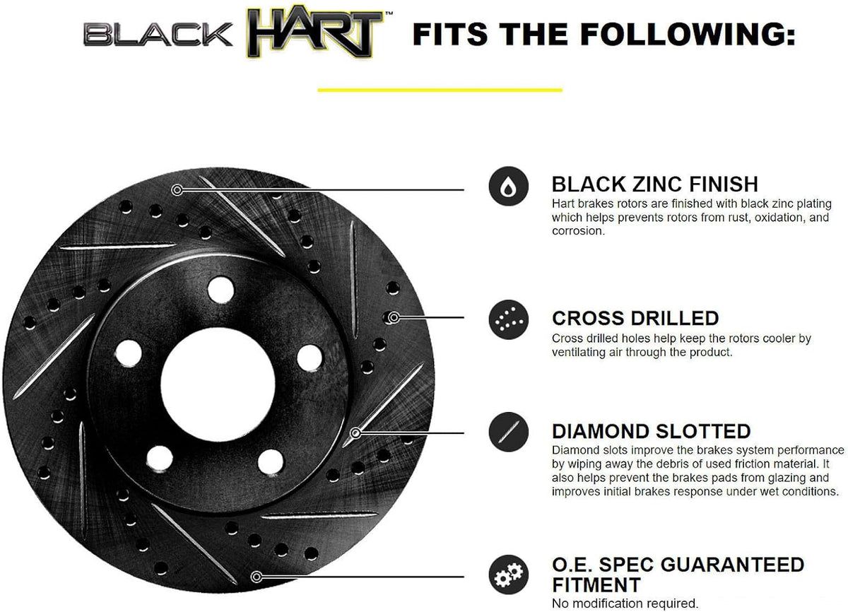 Black Hart Full Kit Brake Rotors H7873