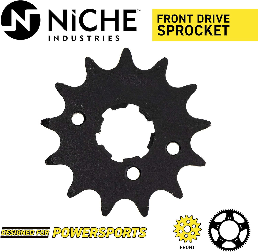 Drive Sprocket Chain Combo 13 Tooth 42 Tooth 520NZ Standard 104 Links Pack of 2 P84325