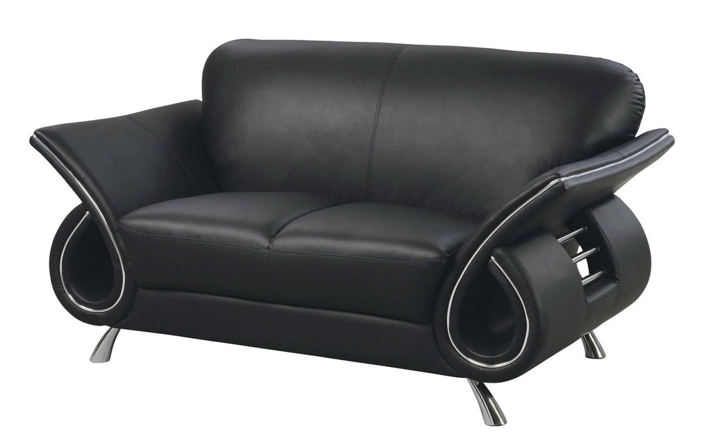 Leather Match Loveseat K293