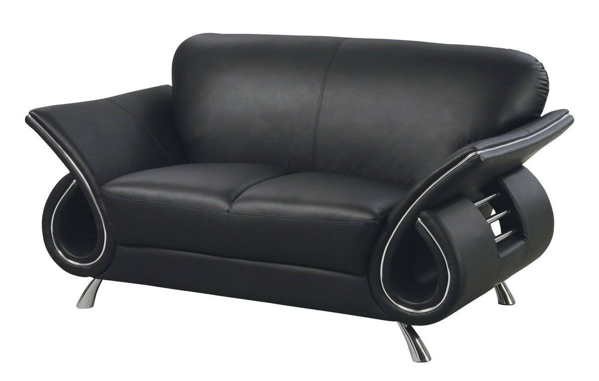Leather Match Loveseat K293