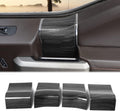 Red Carbon Fiber Interior Door Handle Panel Trim Cover Accessories Pack of 2 F50353