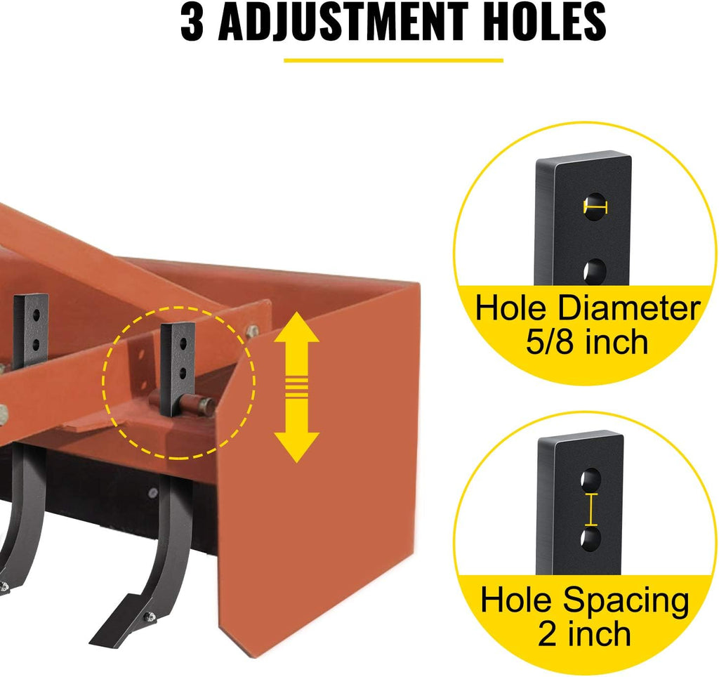 5pcs Box Blade Shank with Removable Tapered Teeth and Pins D99526