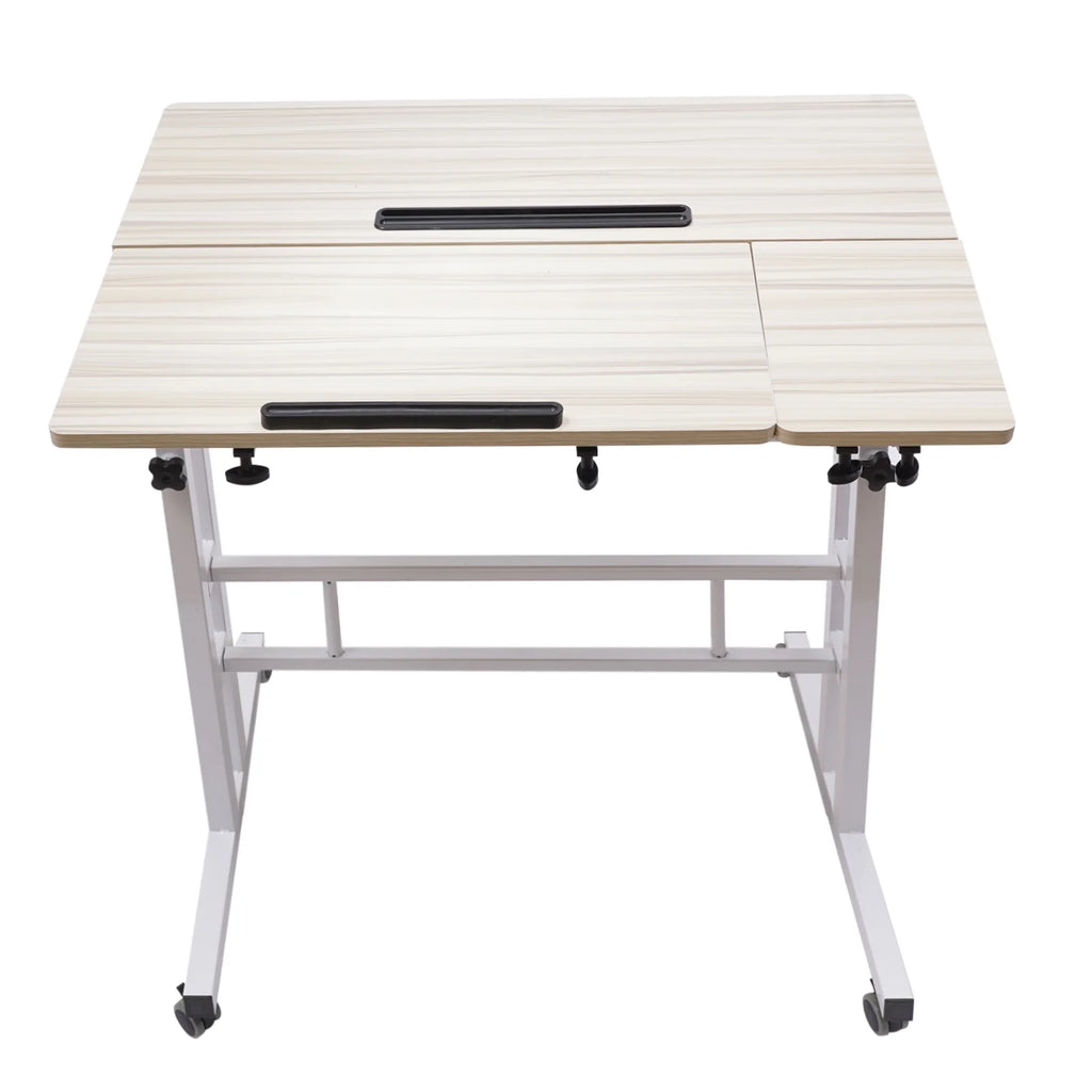 Adjustable Mobile Stand Up Desk with Footrest W621