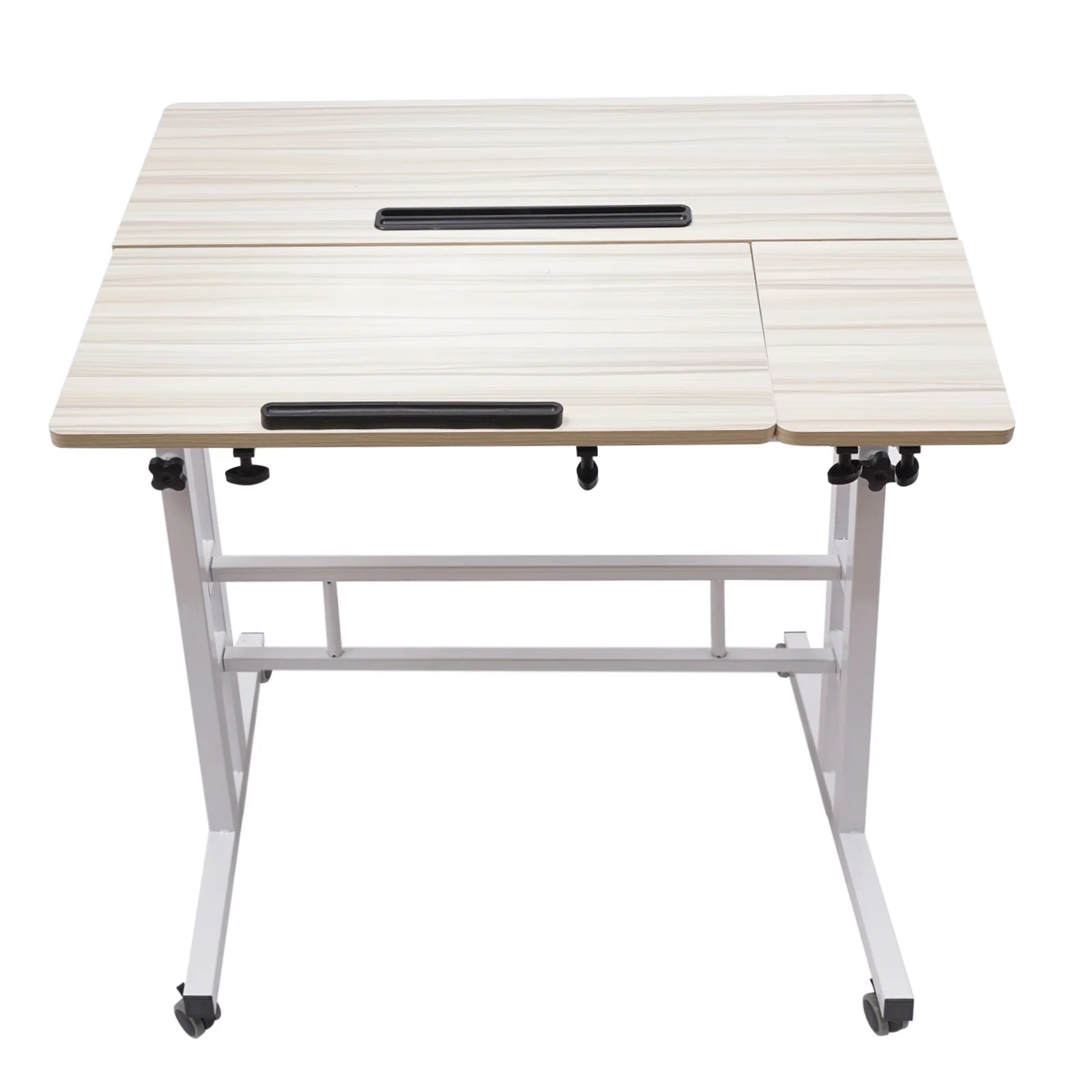 Adjustable Mobile Stand Up Desk with Footrest W621