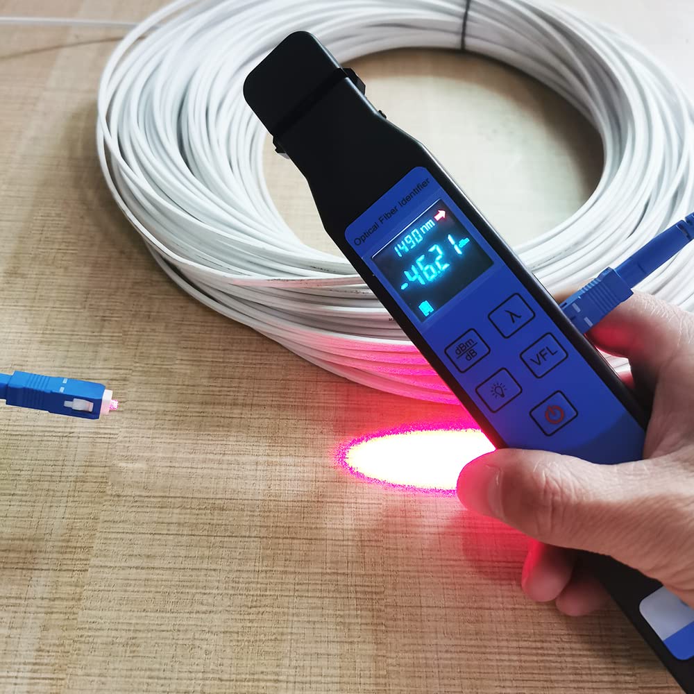Optical Fiber Identifier with 10mw VFL and Optical Power Meter FTTH Tool A106