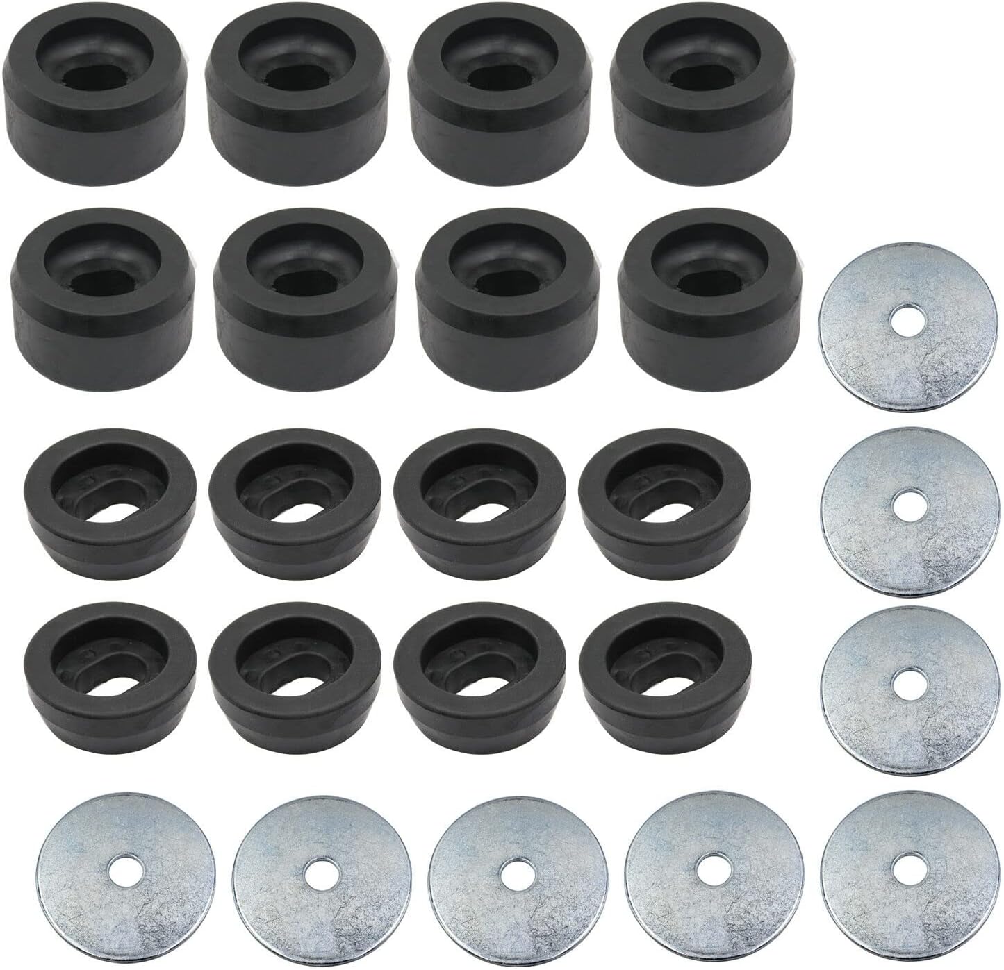 Black Body and Cab Mount Bushing Kit 16 Pcs H8878