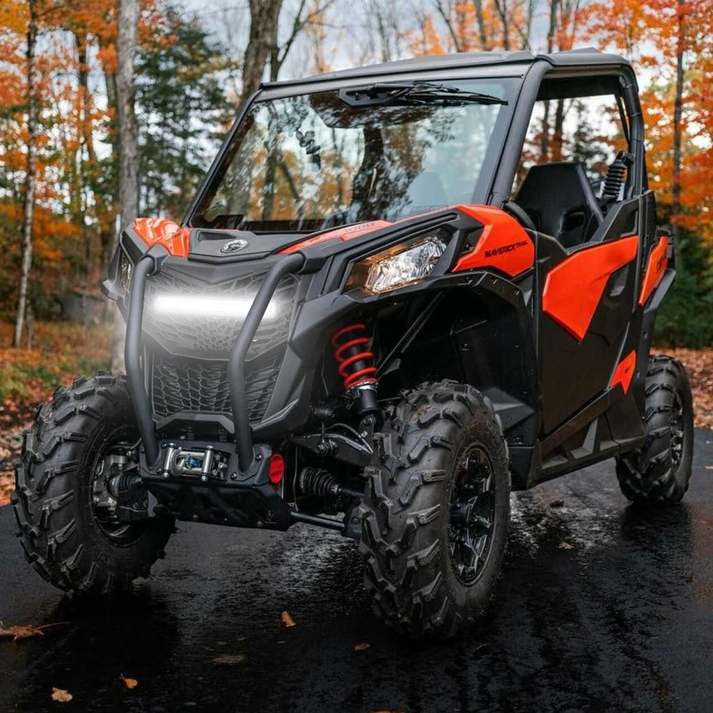 Front Mesh Grille with LED Backlight Light Bar for Can-Am Maverick Trail Sport Max 1000 800 R C318481