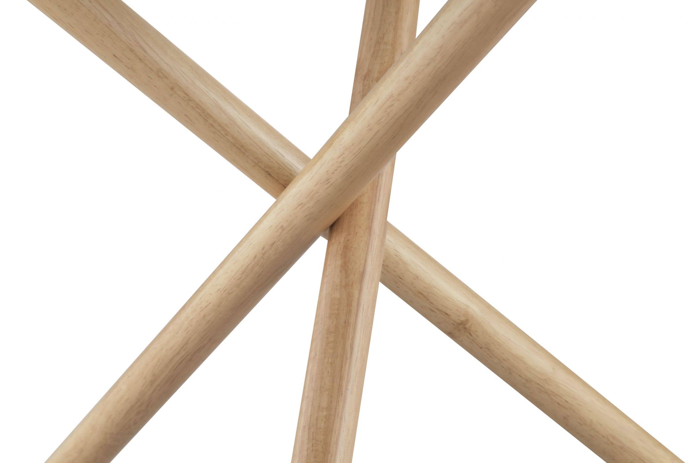 White & Natural End Table W604