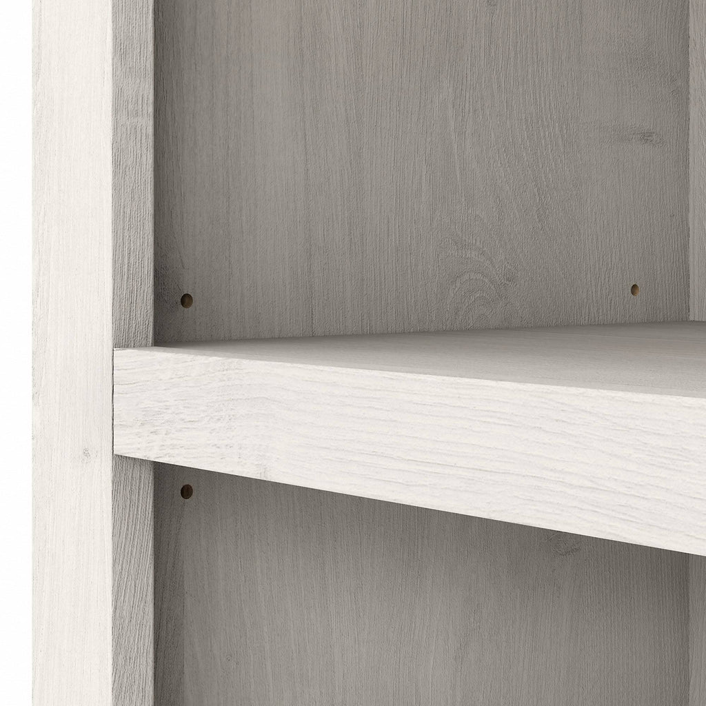 Tall 5 Shelf Bookcase, Restored Gray K6412
