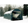 Green 8'x12'x8' Round Style Shelter N278