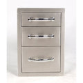 14" Flush Triple Access Drawer B4924