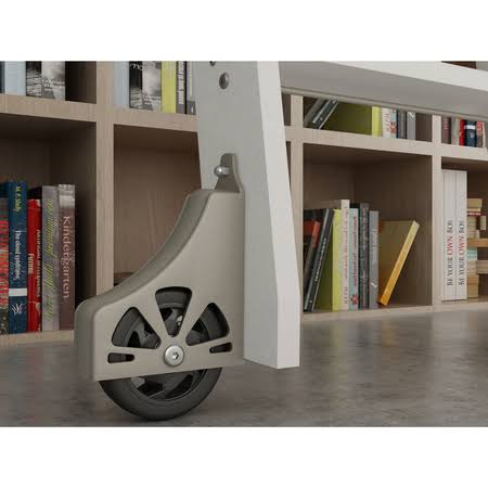 Red Oak Library Ladder Kit with 8 ft. Rail H4668