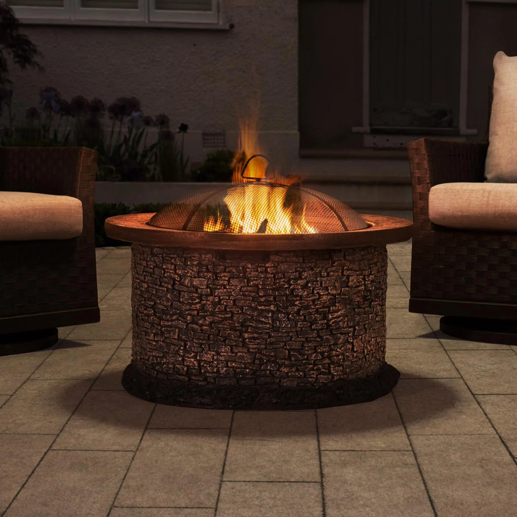 32 in. Round Wood-Burning Fire Pit E207