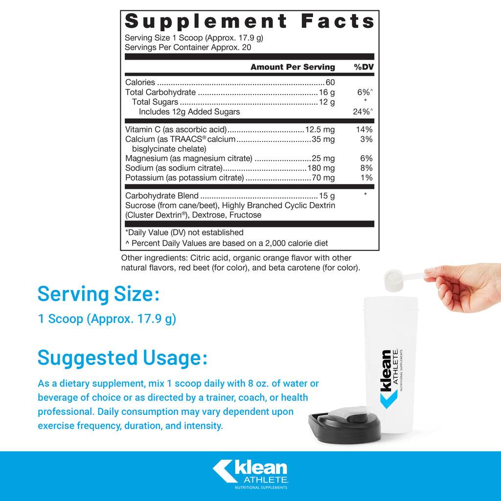 Electrolyte Replacement Formula, 12.6 Ounces, Natural Orange Flavor R8339