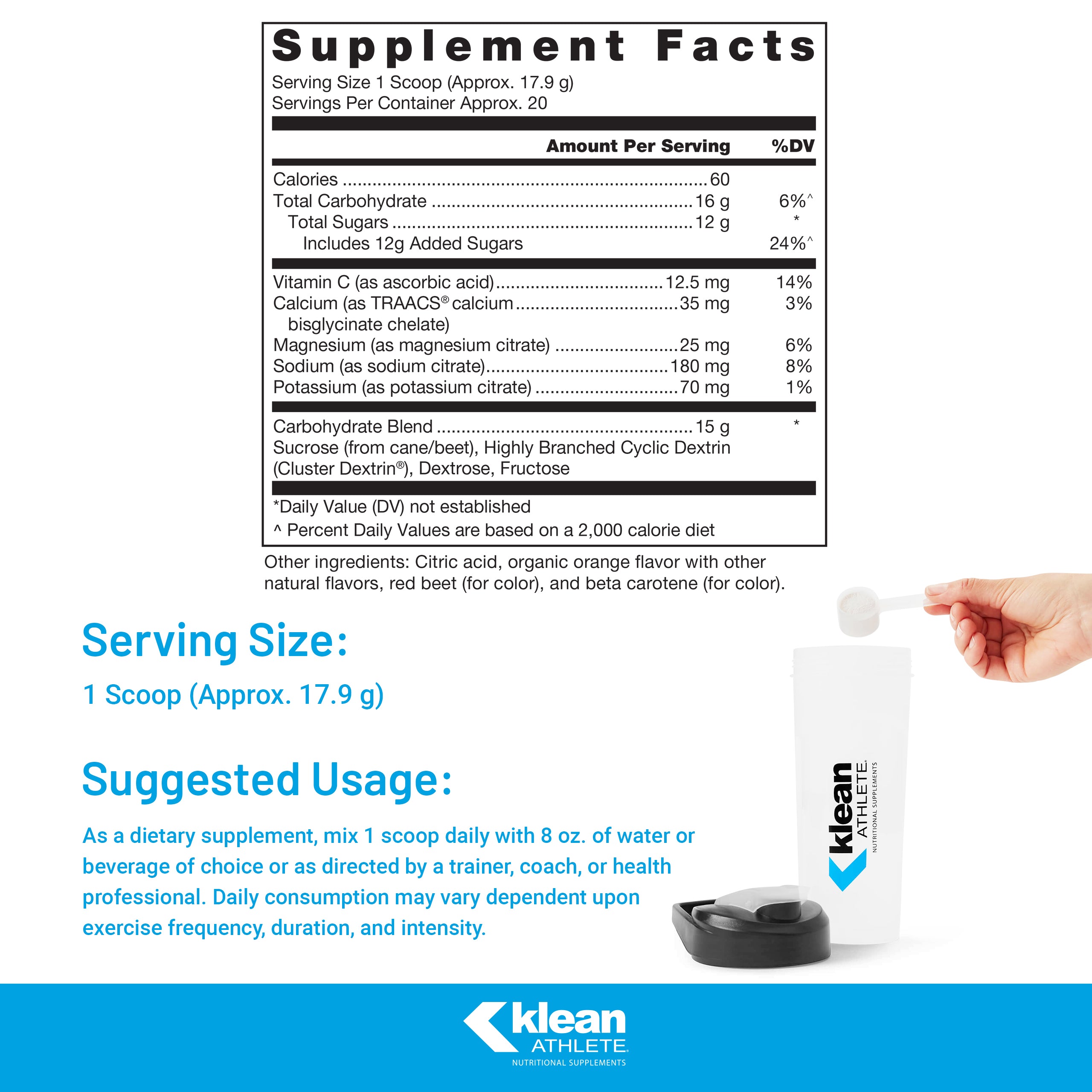 Electrolyte Replacement Formula, 12.6 Ounces, Natural Orange Flavor R8339