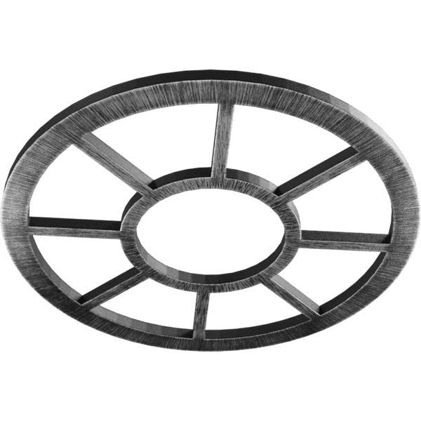 34x22OD x 12 3/8x22ID x 1x22P PVC Pierced Ceiling Medallion Q7504