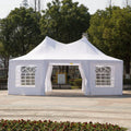 White Octagon 8-Wall Party Canopy Gazebo Tent F4932