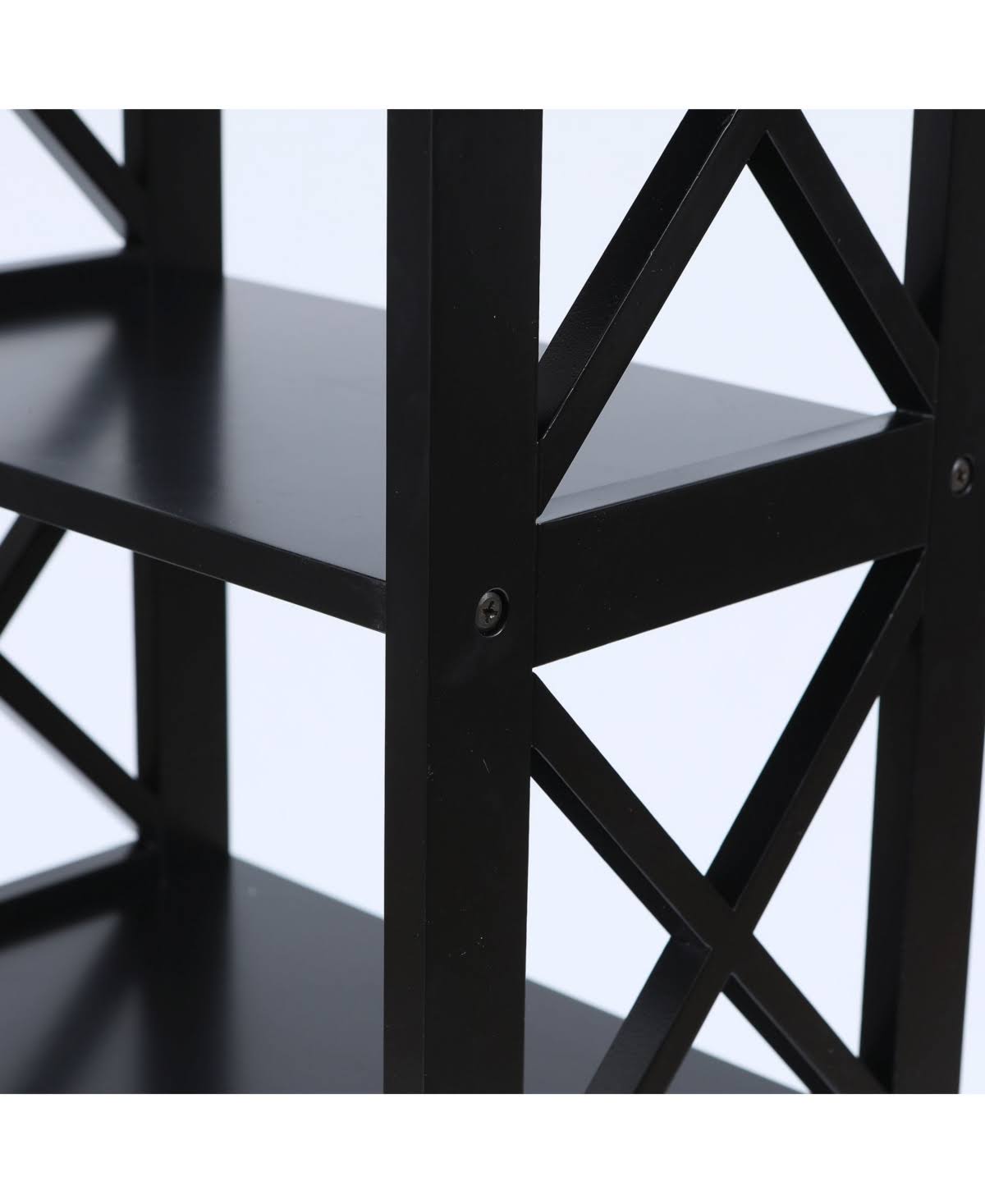 Black 4-Tier Bookcase Y535