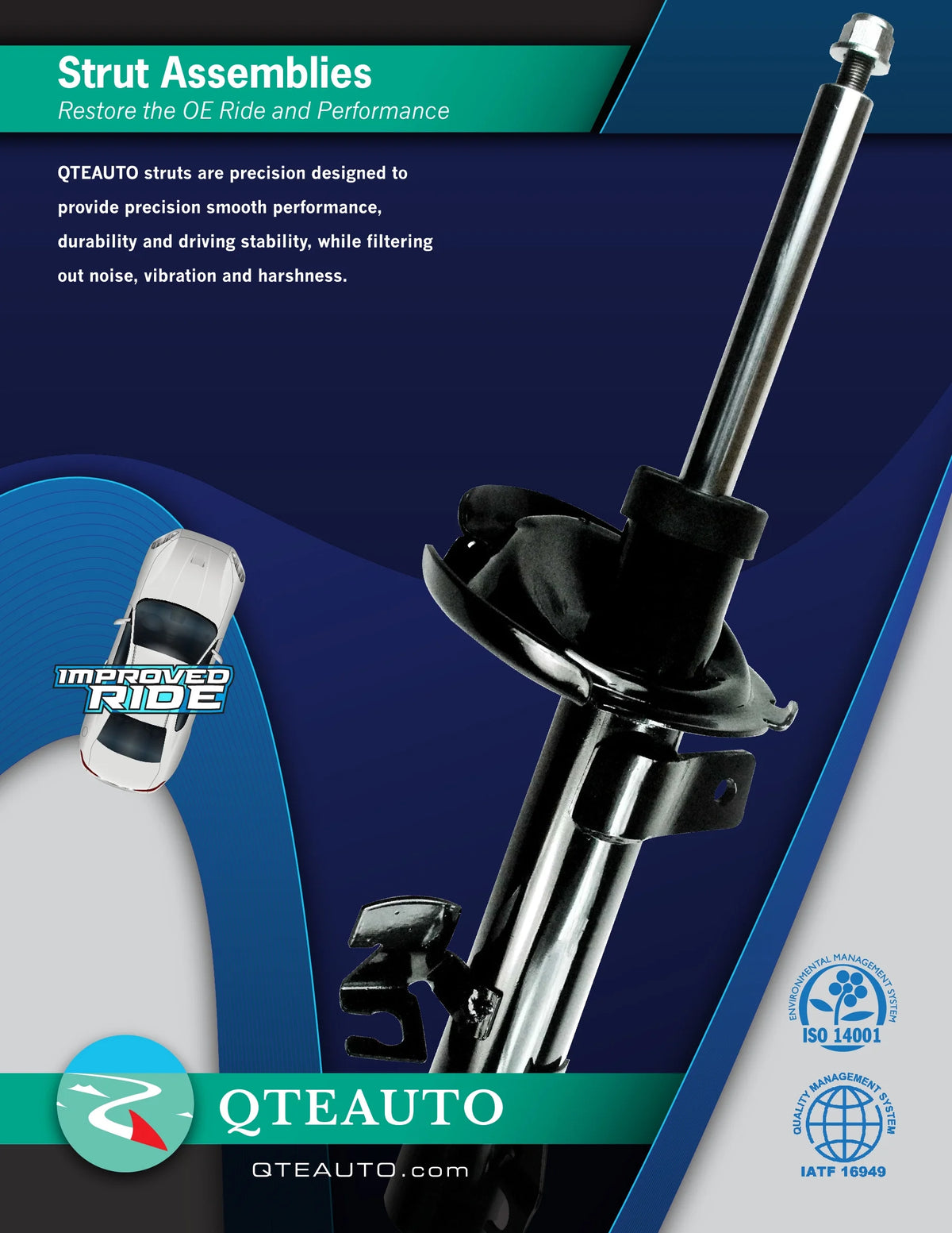 Pair of 2 Front Suspension Strut Assembly N170