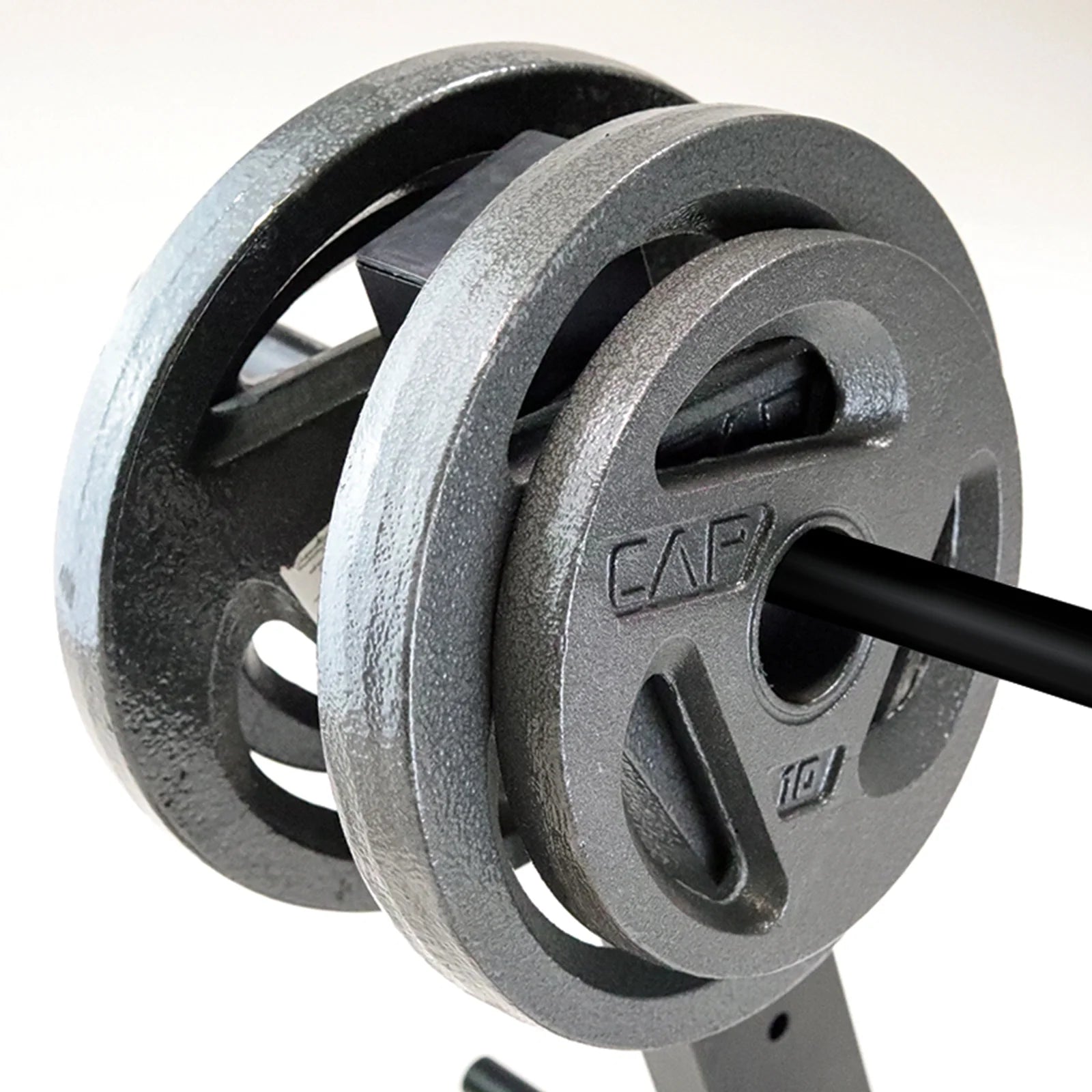 Hybrid Olympic and Standard Weight Plate Storage Rack U74247