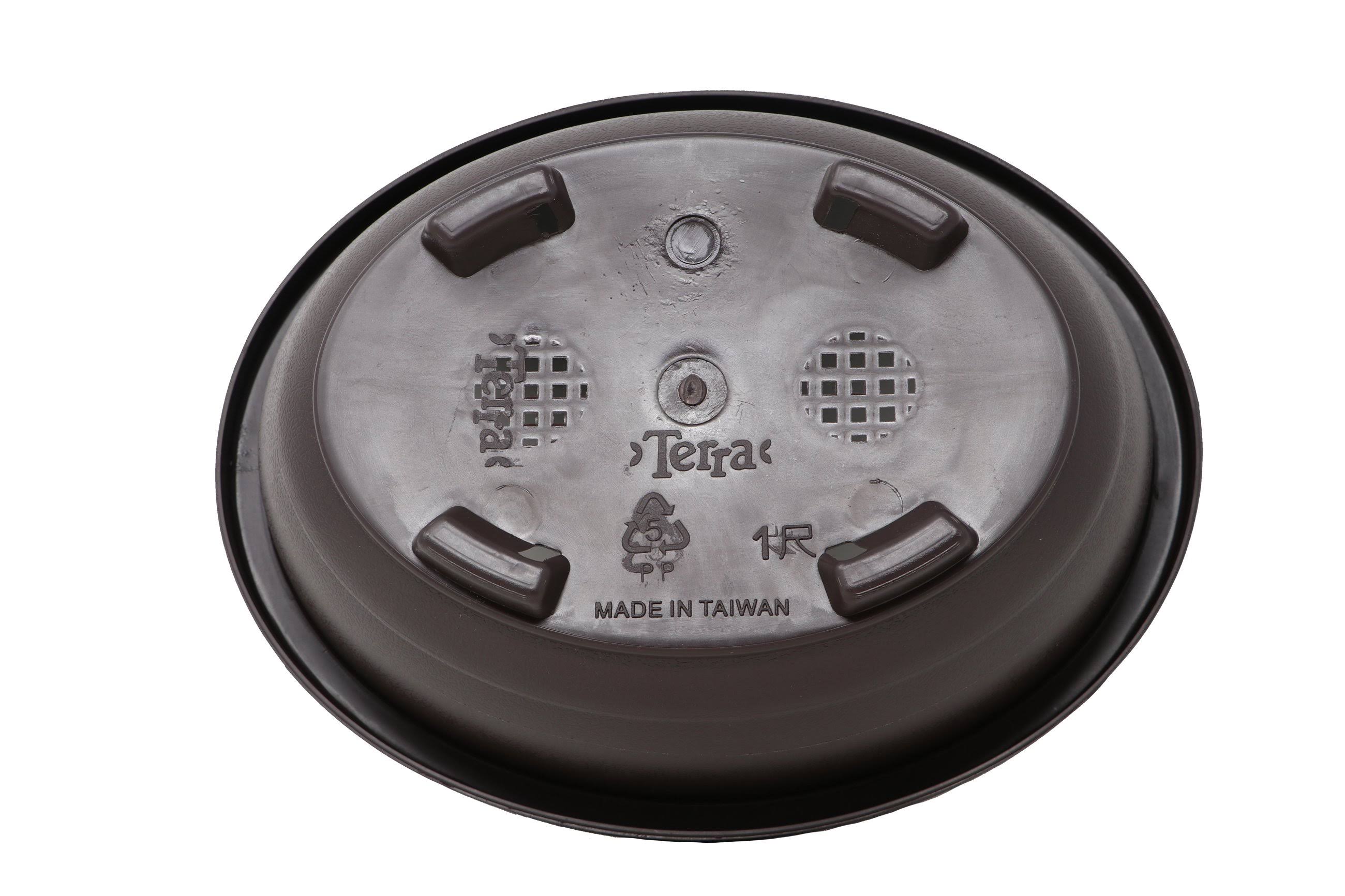 Oval Deep Brown Plastic Bonsai Training Pot V3545