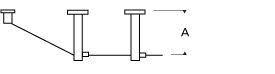 Chrome Rigid Post Standoff X548