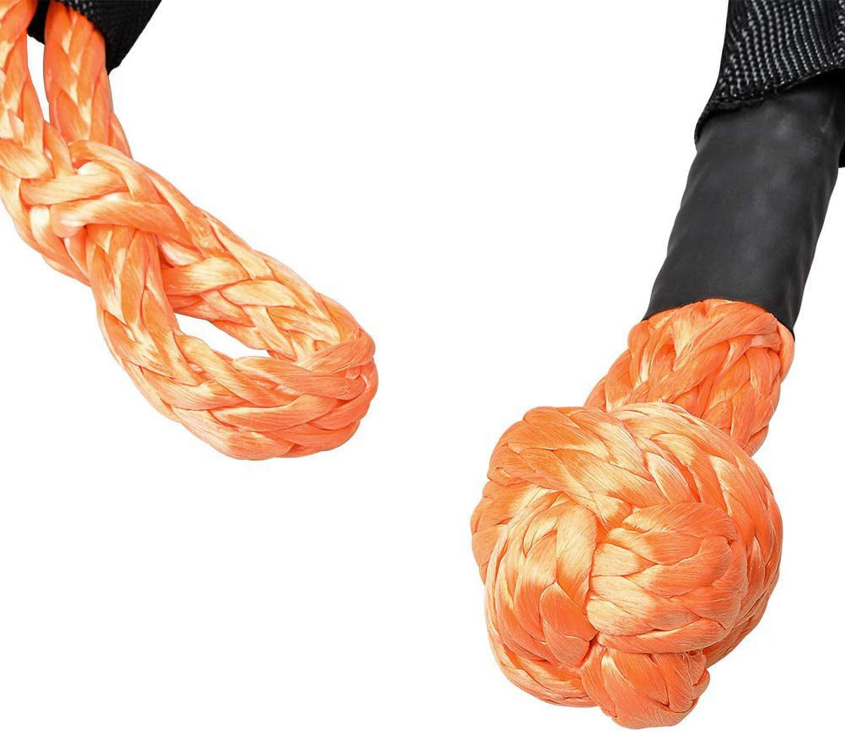 Orange 1/2" Soft Shackle Synthetic Rope with Protective Sleeve E2154