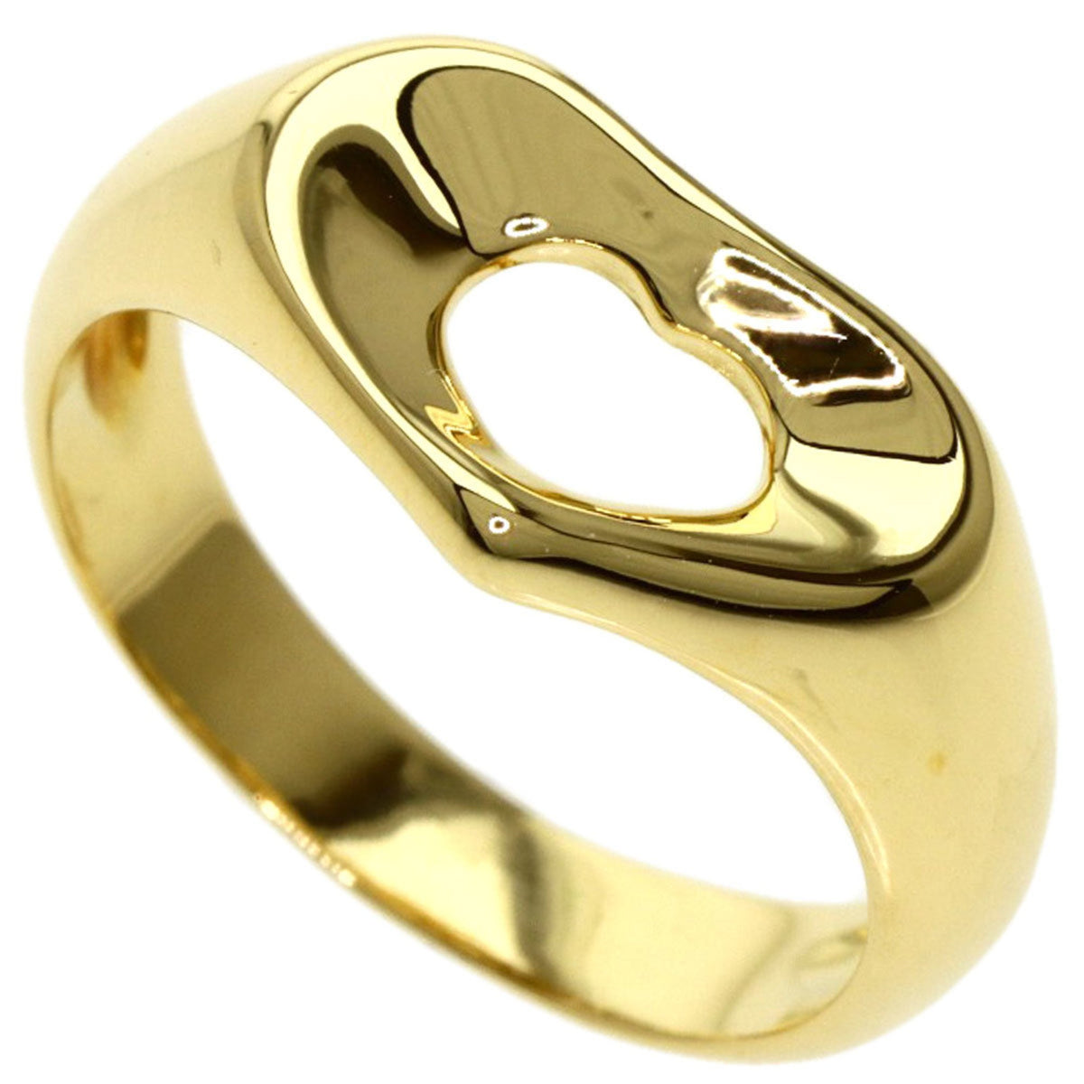 Tiffany heart ring K18 yellow gold Ladies X1008