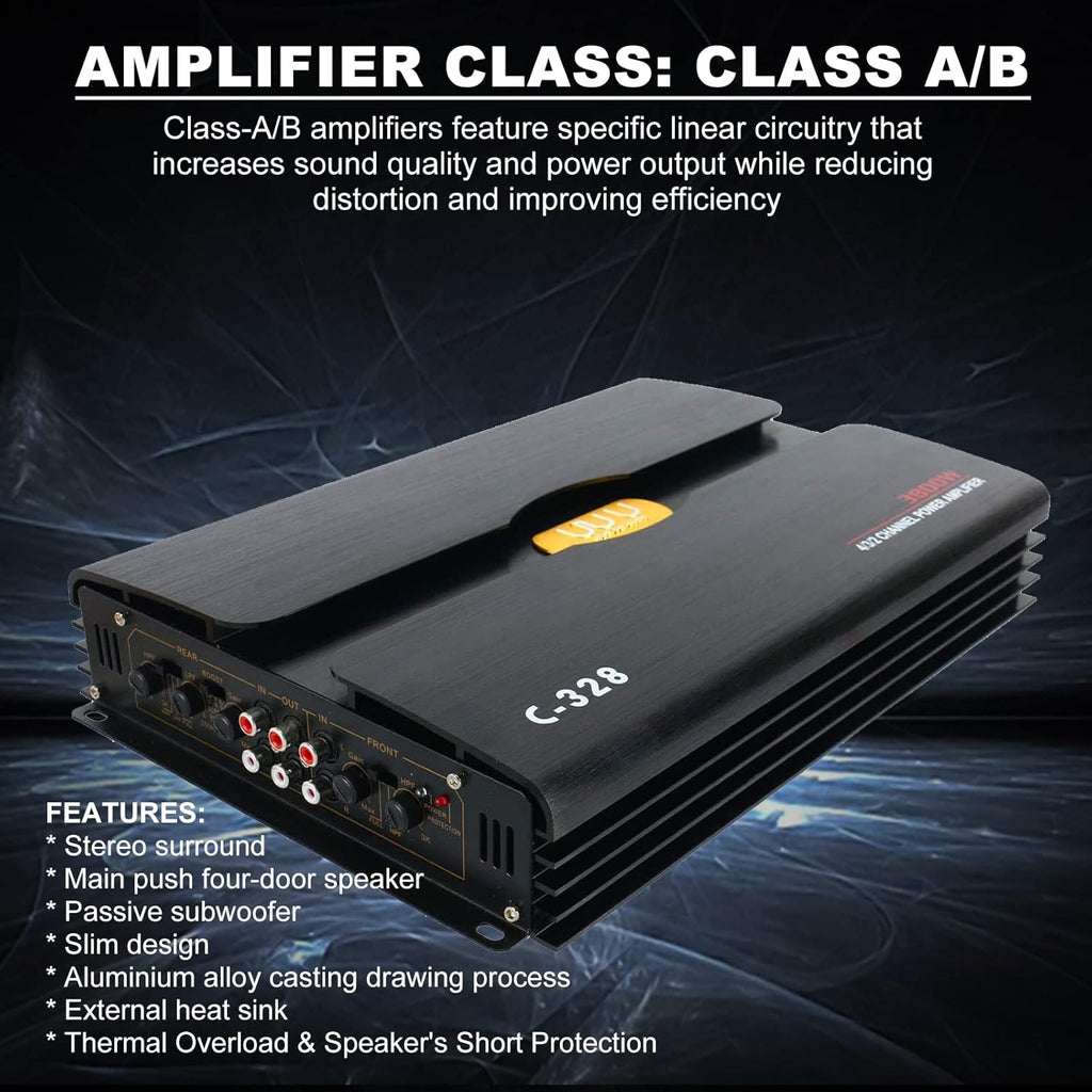 12V 4 Channel Car Audio Amplifier Z56290